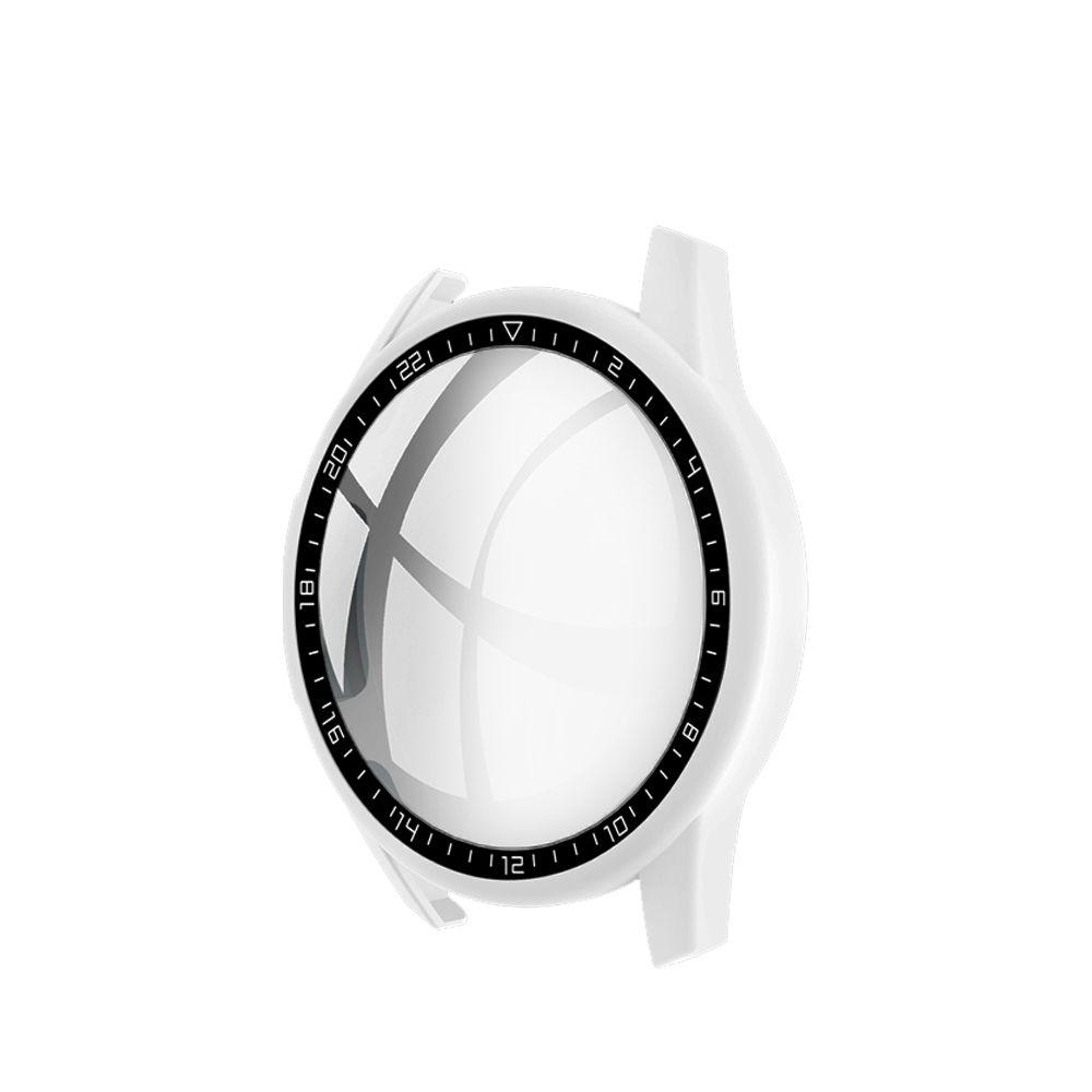 Full Coverage Screen Protector Frame Bumper Shell PC Tempered Glass Cover Dial Scale Protective Case For Huawei Watch GT 2 46mm
