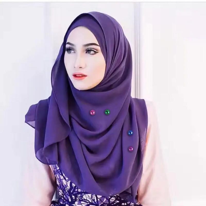 Woman Strong No Snag Hijab Magnets Magnetic Shawl Brooch Pin Hole Magnet Brooches,Choose Your Favorite Style Freely