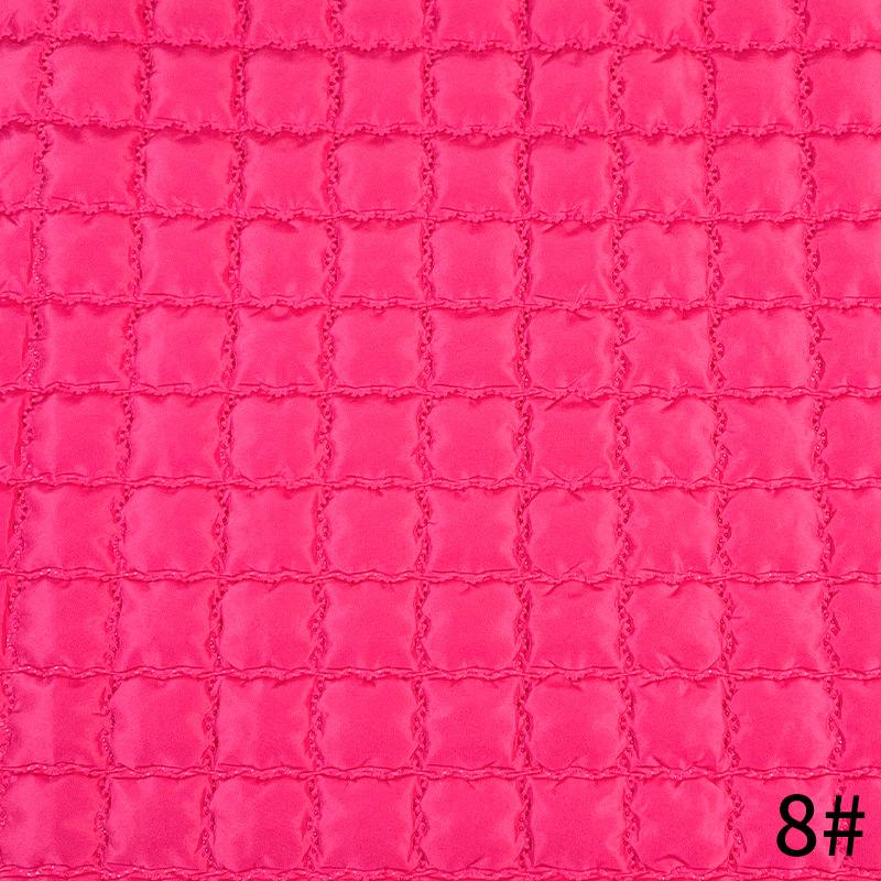 1M Wielokolorowy 3D PU Ultrasoniczny Poliestrowy Materiał Bąbelkowy Elastyczny Kompozytowy Pikowany Haftowany Materiał do Szycia DIY Torba Odzież