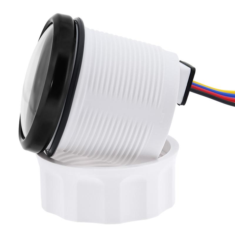 ZMFJH Waterproof IP67 2"52MM Water Temperature Gauge with Flashing Alarm 40-120℃ Temp Meter Indicator RED Light Car Boat
