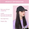 Women's long straight hair hat wig brown and a variety of colors to choose from