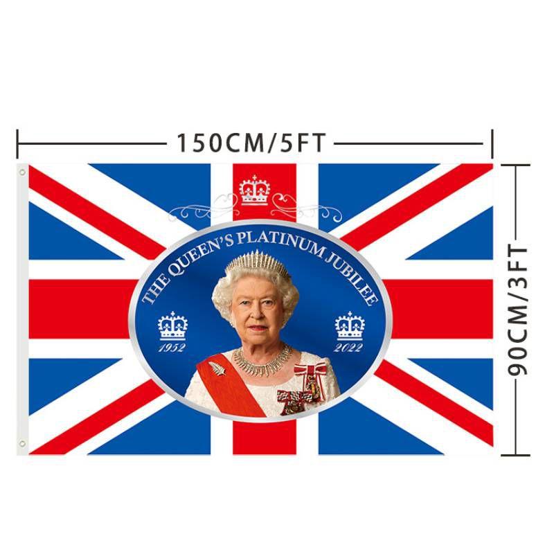 Union Jack Platinjubiläumsflagge für Britische Nationaltagsdekoration