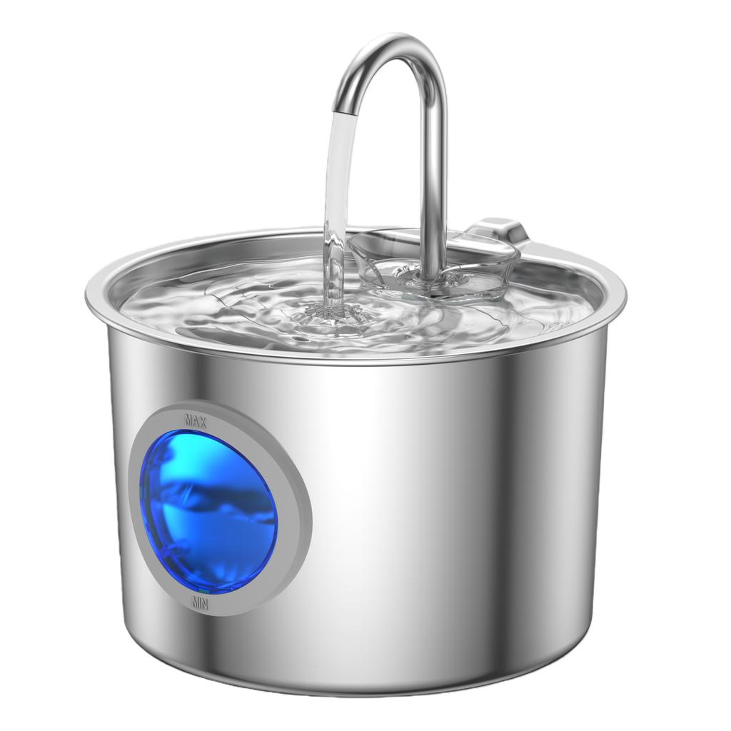 Wholesale 2.2L/2.8L/3.2L/4L Automatic Cat Water Fountain Stainless Steel Dog Dispenser for Cats Water Drinker with Filter