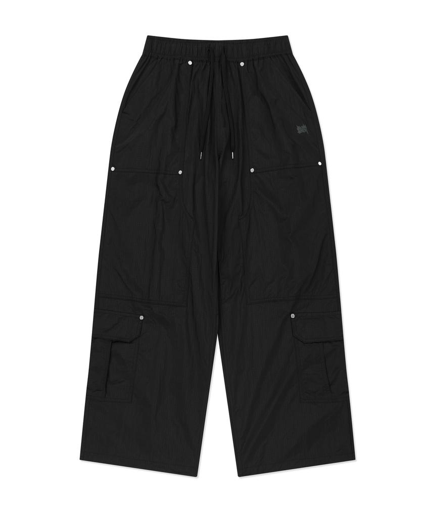 BROWNBREATH Tag Double Knee Nylon Pants - Black