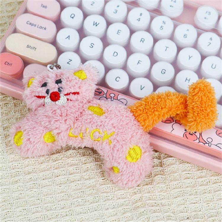 Multipurpose Lovely Cartoon Cats Sturdy Plush Keychain Charm Pendnat Fashion Statement for Keys or Phones Decoration