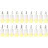 T5 74 2721 COB 1W Dashboard Instrument White LED Light Bulbs (Pack of 10)