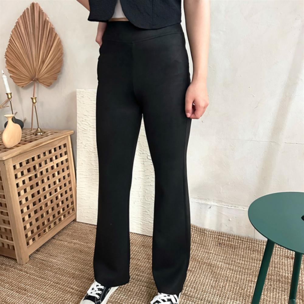 New Arrivals Open Run Women High Waist Fleece Slim Fit Bootcut Pants