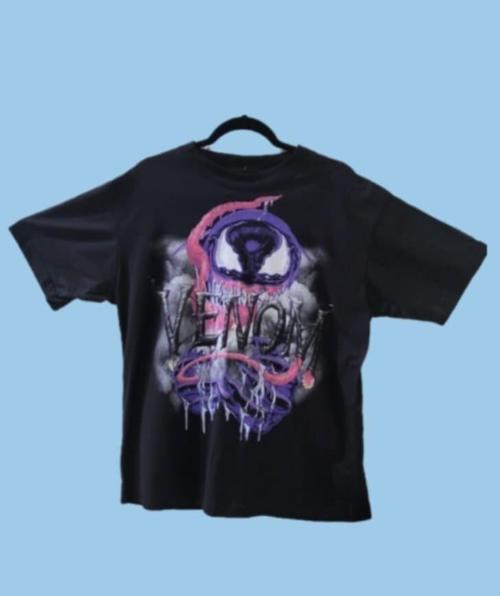 Venom Mens Marvel Black T Shirt Size M Marvel Comic Graphic S