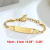 Vnox Custom Personalize Girls Name Baby Bracelet, Anti Allergy Stainless Steel Chain Adjustable, Baptism Gifts To Girls Boys