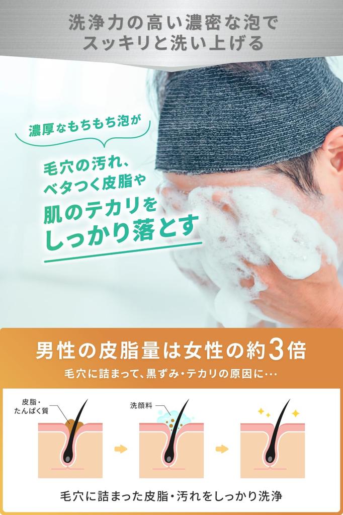 NULL Facial Cleanser Foaming Net Set for Oily and Rough Skin + Acne, Skin, Men's