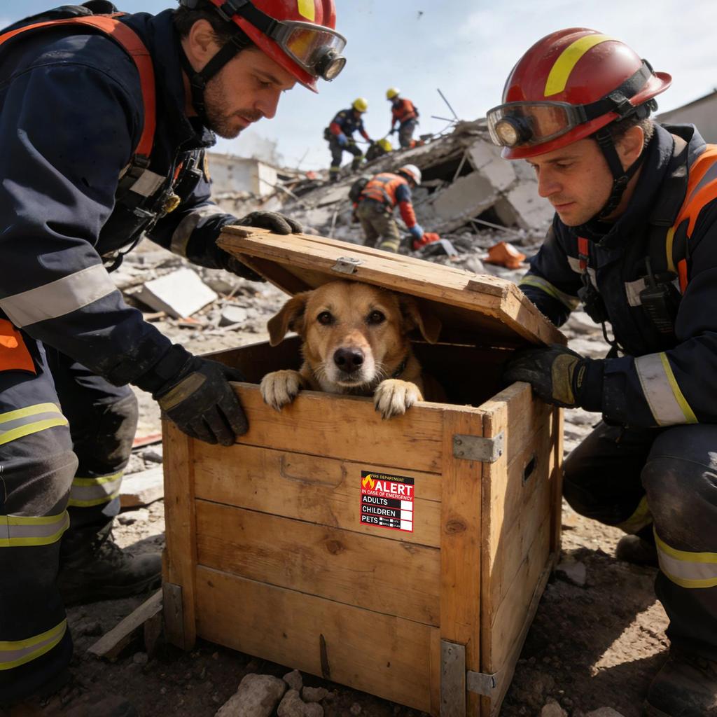 Pet Rescue Safety Alarm Sticker Fire Pet Safety Warning Alert Sticker High-Visibility Alarm Cling for Home Window Door Crate