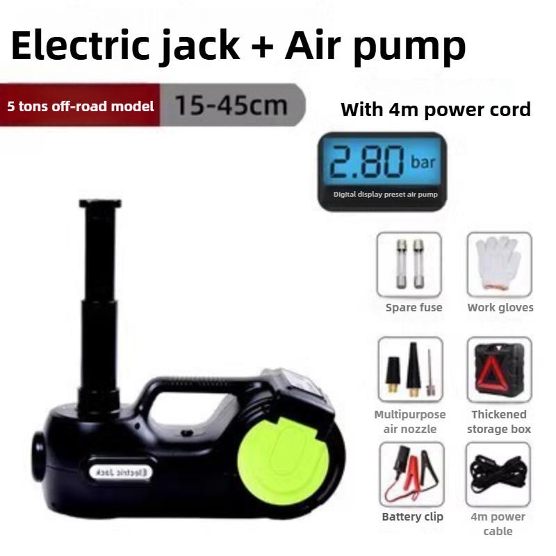 SUV Truck Emergency Equipment Car Repair Tool Set Electric Jack 12V 5 Tons Electric Wrench Jack Kit