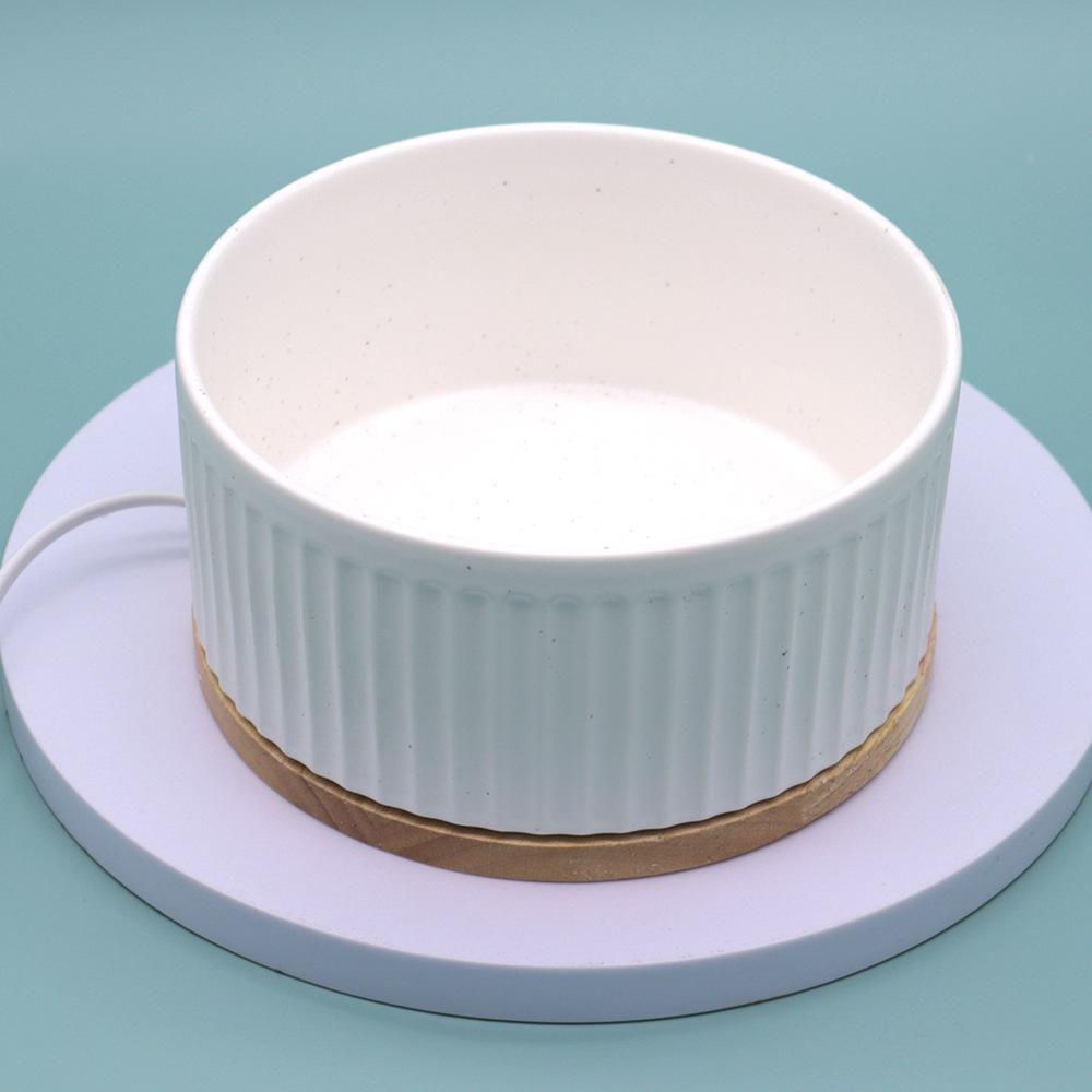 Heated Ceramic Pet Water & Yogurt Bowl for Cats & Dogs