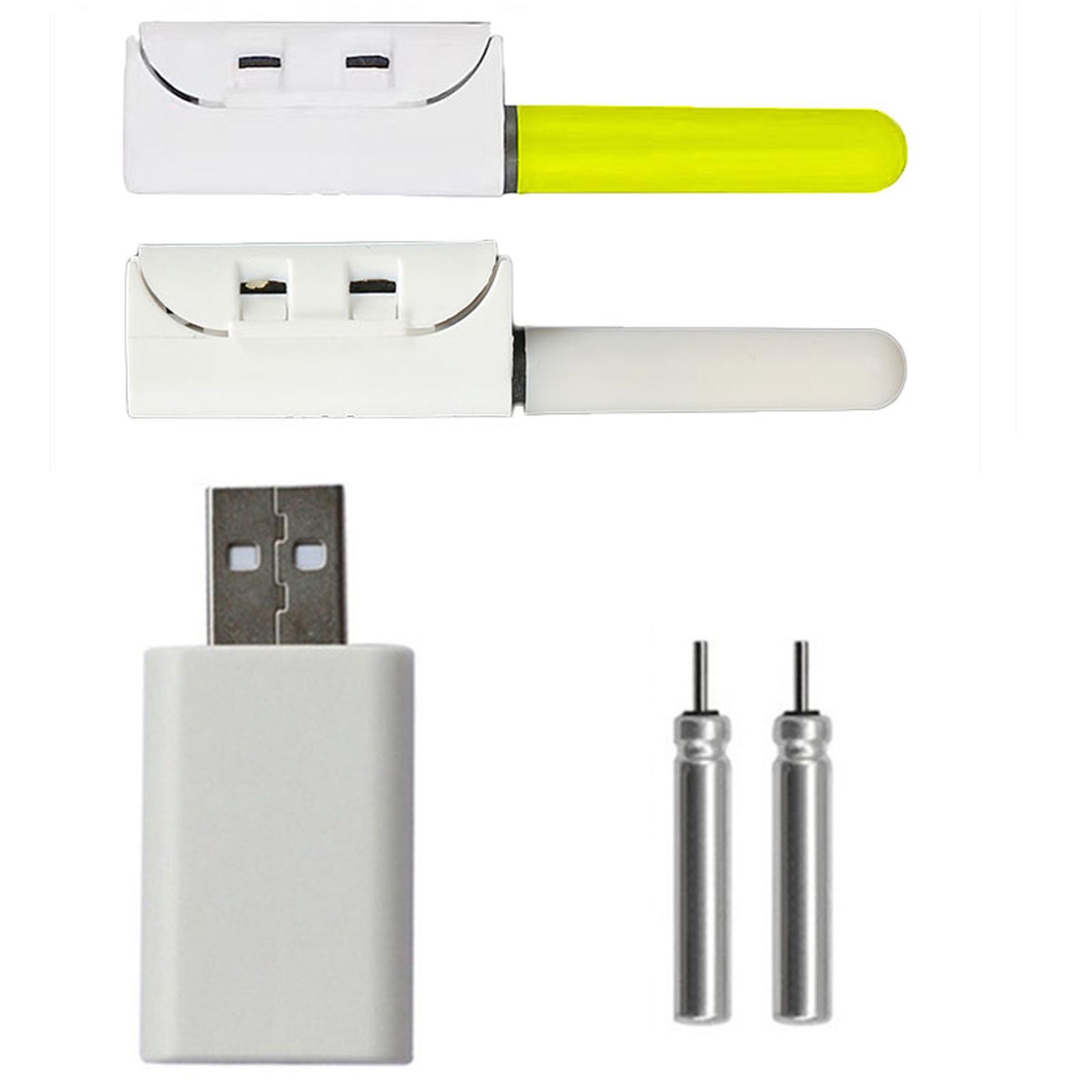 Светящаяся палочка для кончика удочки с зарядным устройством Светодиодная подсветка с зажимом на кончике удочки Водонепроницаемая светодиодная ночная подсветка для кончика удочки 4