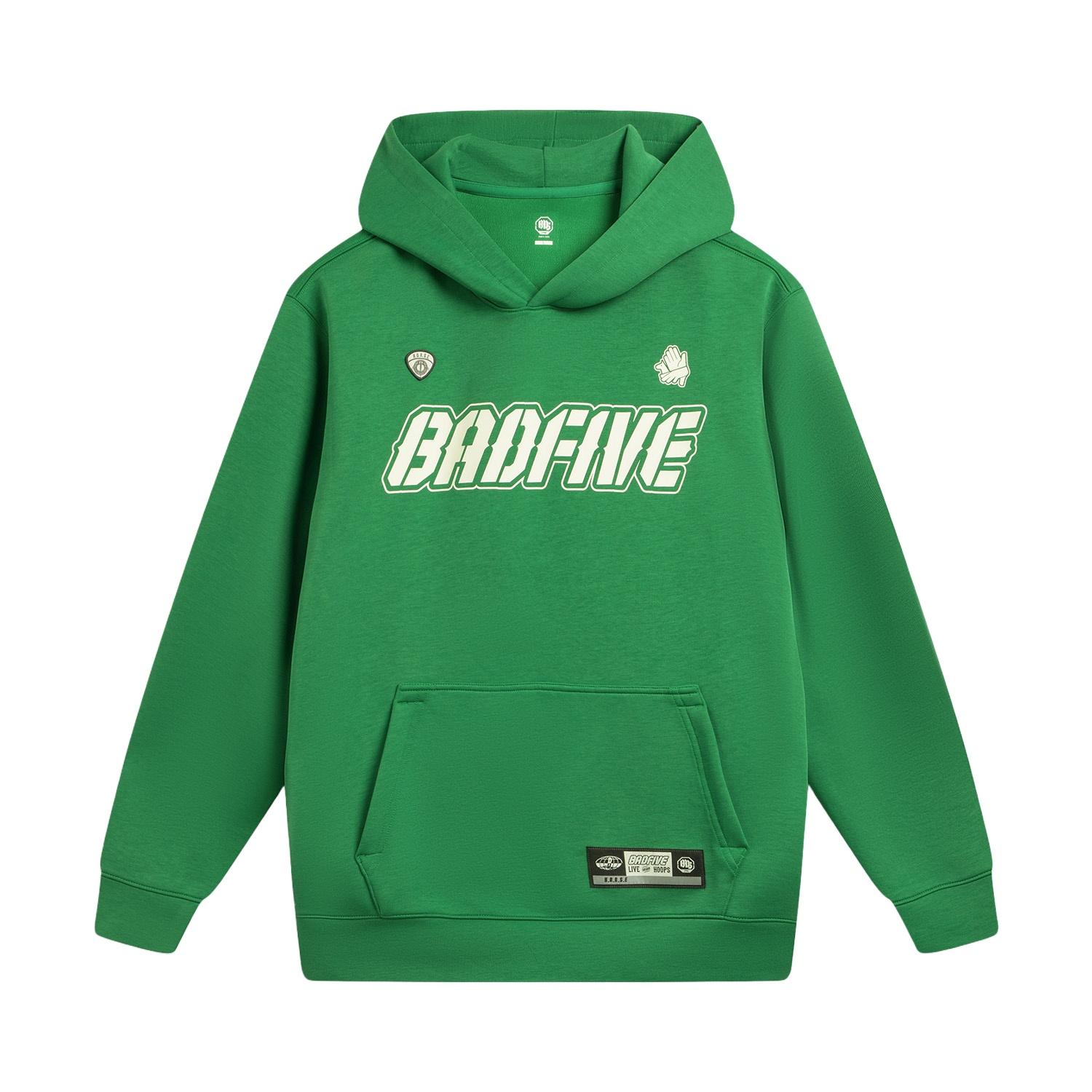 Li-Ning Badfive Быстросохнущая Прохладная Спортивная Толстовка с Капюшоном Мужская толстовка AWDW029-8 M