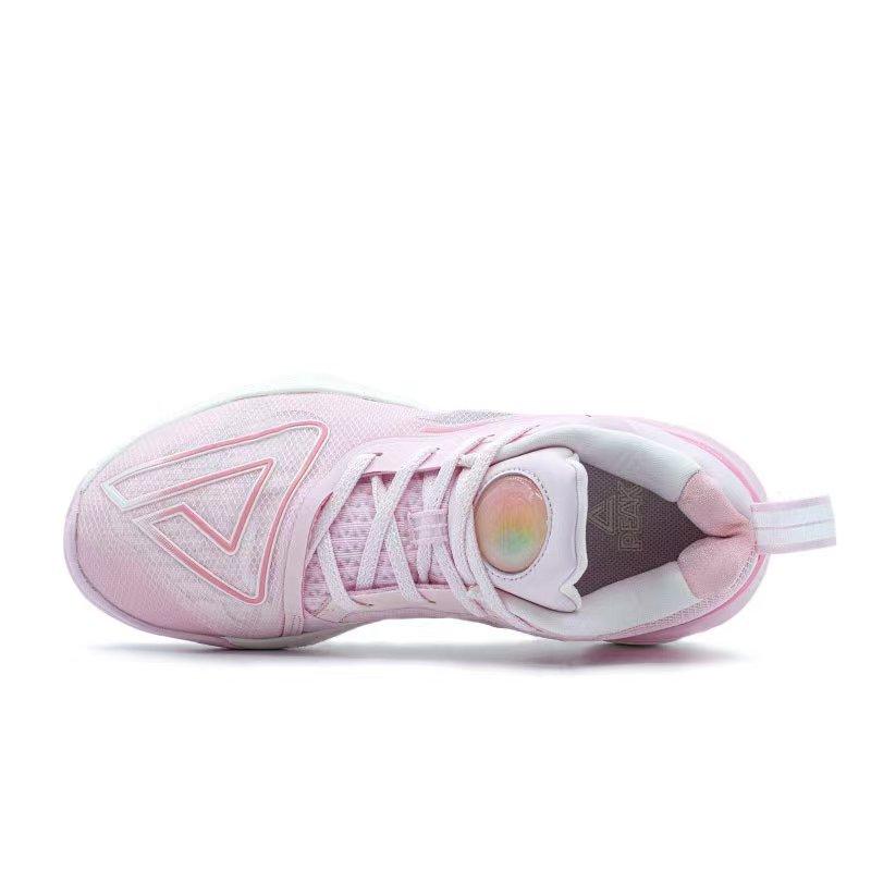 Peak Taiji Big Triangle 3.0 Peach Blossom Limited Stable Anti-Twist Non-Slip Wear-Resistant Breathable Rebound Low-Top Basketball Shoes ET43847A