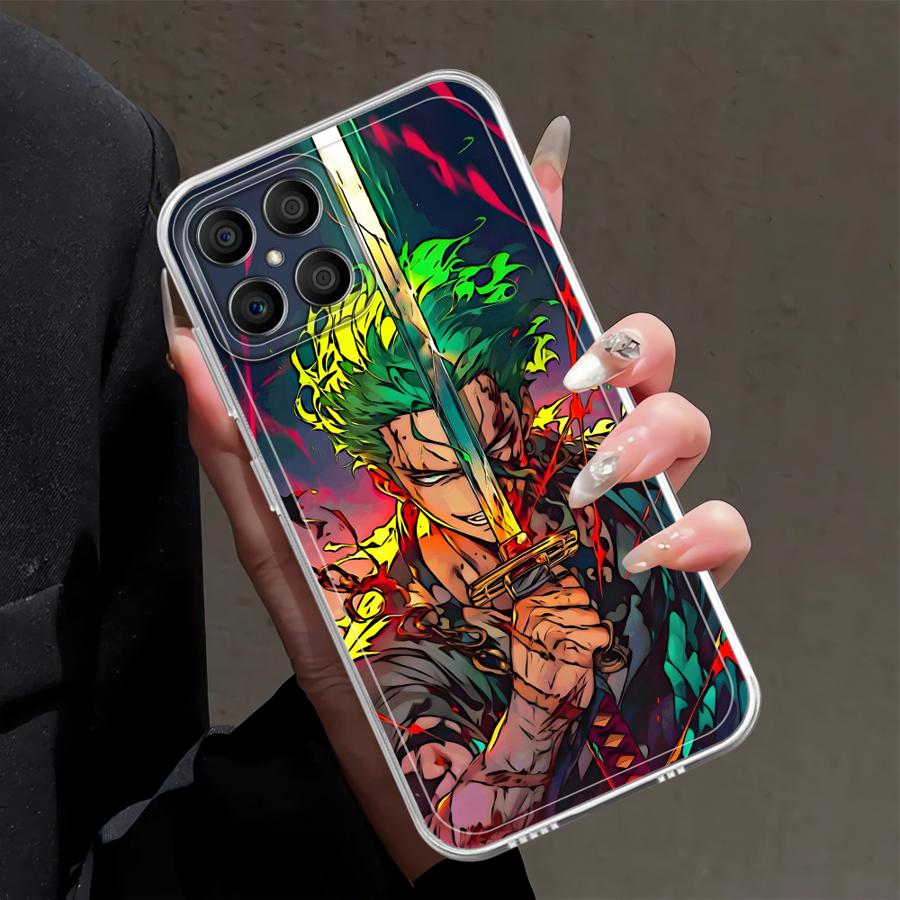 

Мягкий чехол для телефона для Honor X7b X9b X8b X9a X8a X8 90 Lite One Piece Zoro Ace Honor X8 5G