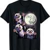 Three Possum Moon Shirt Opossum Moon Possums Howling T-Shirt