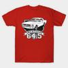 Men Black Print T-shirt 64 And A Half Mustang Coupe No-Cut Transfer Paper Print Cotton Tshirt