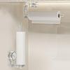 Kitchen Paper Towel Holder Toilet Tissue Holder for Bathroom Suction Cup Napkin Dispenser Rotatable Storage Rack for Cling Film