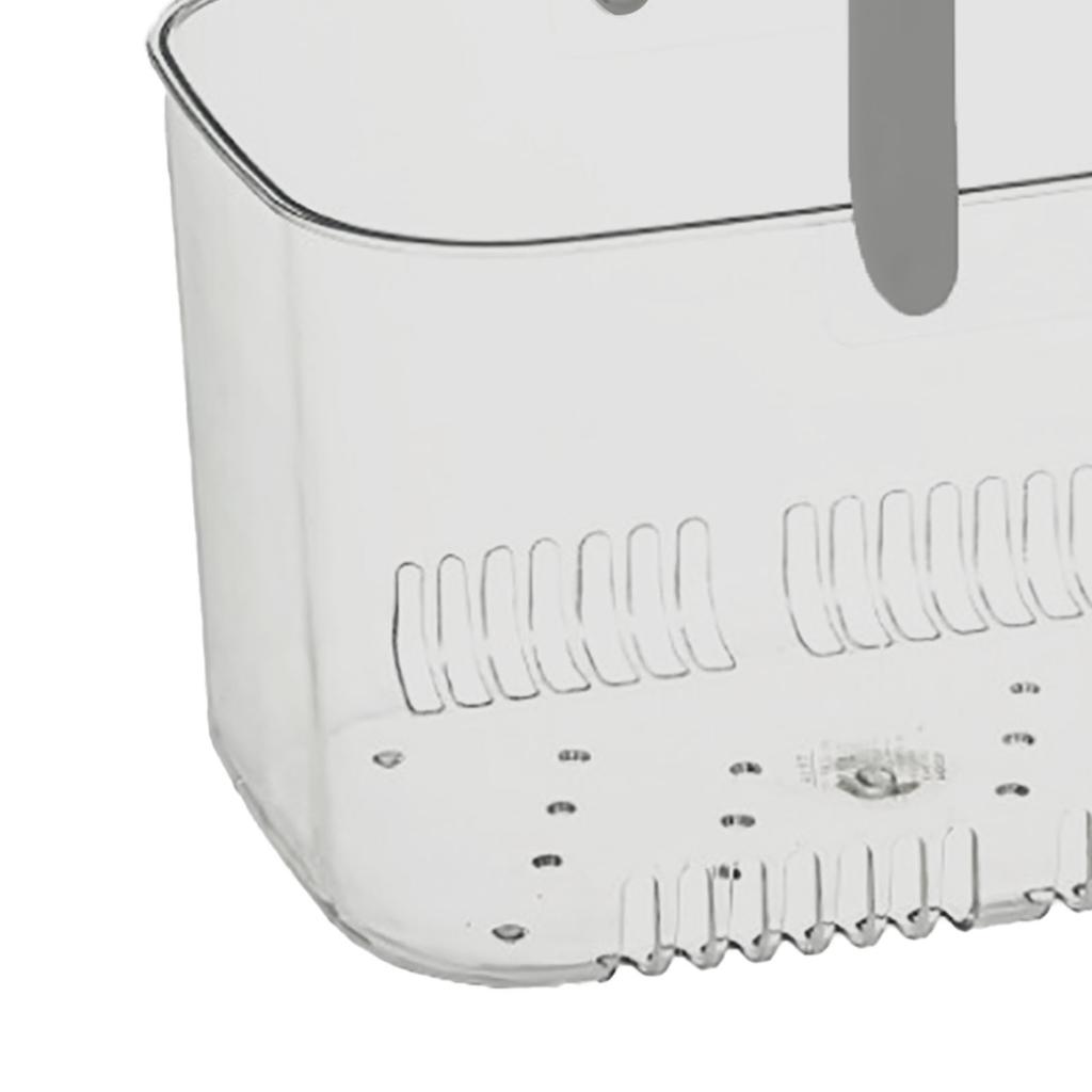 Clear Hand Basket Comfortable Handle Ventilation Holes Easy Access Versatile Fruit Storage Basket