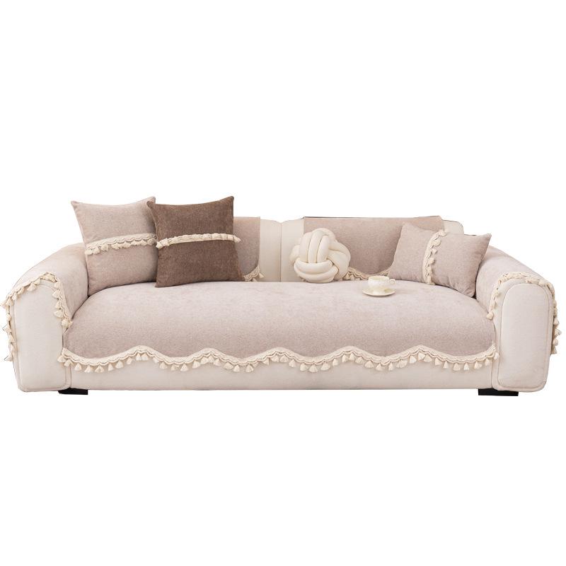 2026 Chenille Irregular Shaped Sofa Cushion, All-Season Non-Slip Cover