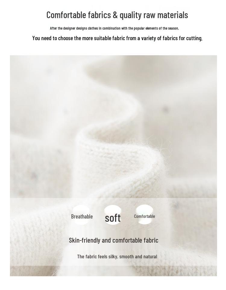 Women's Color-Block High-Neck Cashmere and Wool Sweater with Sequin Details, Tummy-Tucking Design