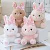 16cm Kawaii Creative Scented Bow Rabbit Plush Pendants Cute Cartoon Rabbit Keychain Pendant Backpack Decor Girls Birthday Gifts
