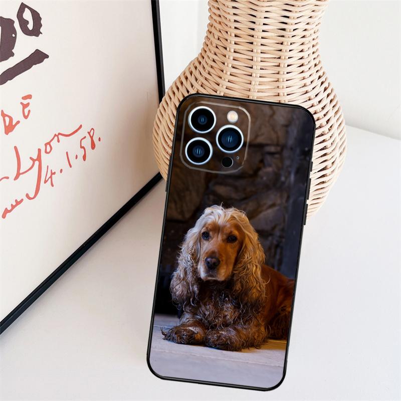 Cocker Spaniel Dog Phone Case For iPhone 17 Pro Max 16 15 11 12 13 14 Pro Max Mini 15 16 Plus 16e 17 Air Cover