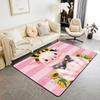 Erosebridal Cartoon Axolotl Area Rug 5x7 for Kids Boys Girls Bedside, Kawaii Axolotl Indoor Floor Mat Non Slip, Cute Reptiles Fish Sea Weed