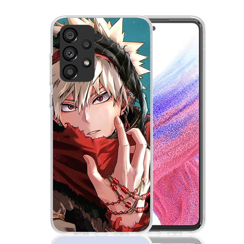 Bakugou Katsuki MHA My Hero Phone Case For Samsung Galaxy A52 A42 A32 A22 A12 A02S A72 A51 A41 A31 A21S A50S A71 A40 A30S A10S A