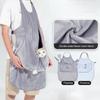 Hands Frees Cats Holder Hair Resistant Apron with Adjustable Strap Comfortable Breathable Carrying Bag for Pet