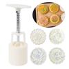 100g Moon Cake Moulds Lotus & Carp Shaped Hand Pressure Mooncake Decorating Gadget for Kitchen Mid-Autum Baking Mooncake