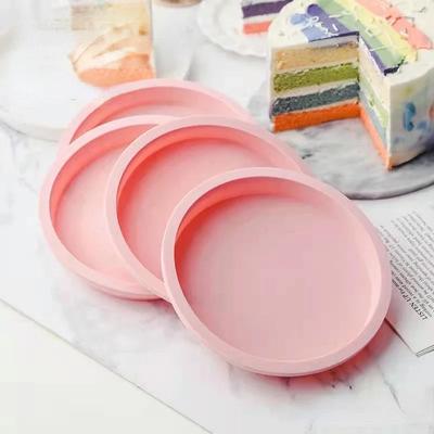 6 Zoll Runde Form Silikon Kleine Kuchen Backform Mousse Fondant Zylinderform für Gebäck Dessert Gelee Großhandel
