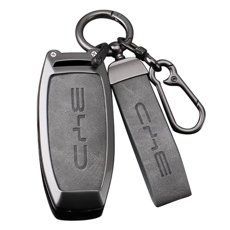 Alloy Car Key Case Cover Holder for BYD Second Song Pro Tang Dm QIn PLUS MAX Yuan Generation Atto 3 Han EV Dolphin Accessories
