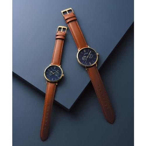BERING (Bering) Men's & Women's (Unisex) Watch, Japan Exclusive, Navy x Brown Calf Leather & Black Stainless Steel with Two Mesh Straps, Sapphire Crys