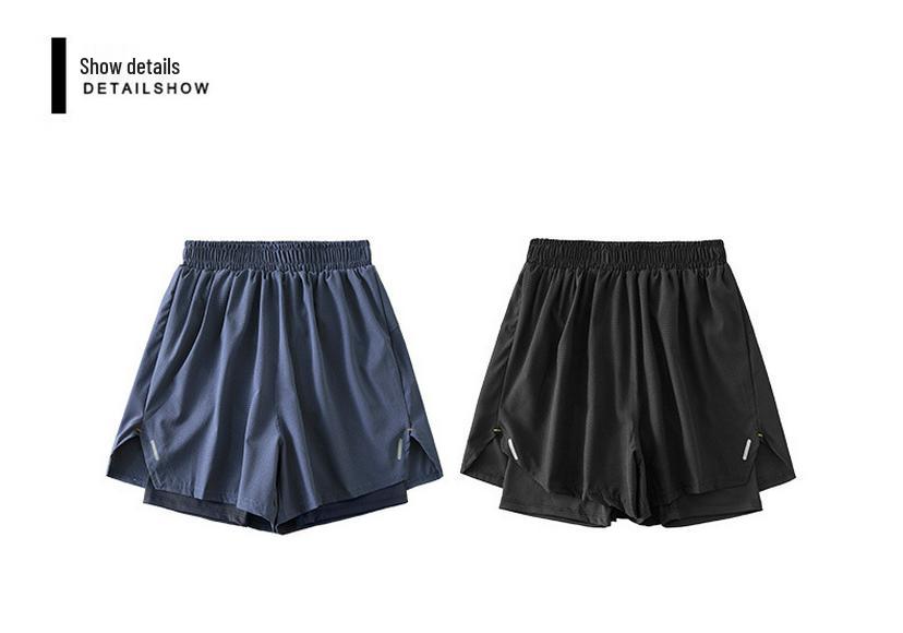 Two-Piece Women's Quick-Drying Sports Shorts - Perfect for Summer Badminton, Tennis, Running, and Yoga