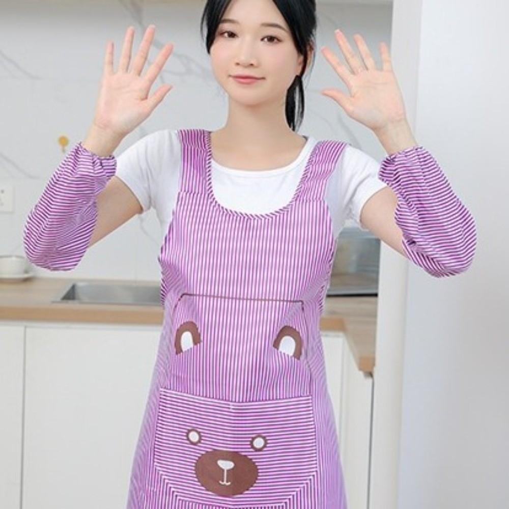 Waterproof Kitchen Cooking Apron Oil-proof Oxford Cloth Hand-wiping Apron Breathable Sleeveless Apron for Catering and Baking