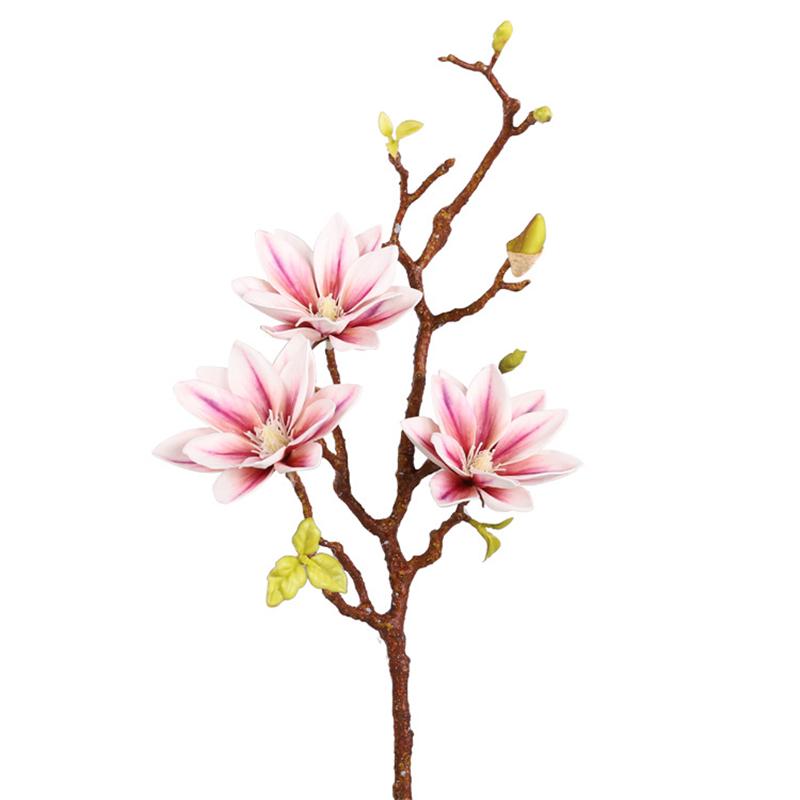 1PCS Chinese Simple Fake Flower Decoration, High Simulation Gradient Perfume, Lotus Magnolia Flower ornament