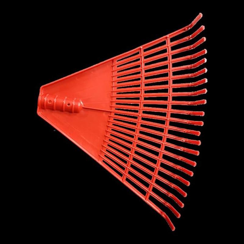 Laubbesen für den Garten, Kunststoff-Rechenkopf, Strauch- und Grasbesen, Ersatz-Rechenkopf für den Garten, Grasreinigungswerkzeug für Gartenarbeit und Camping, Sammeln von Laub und Abfall