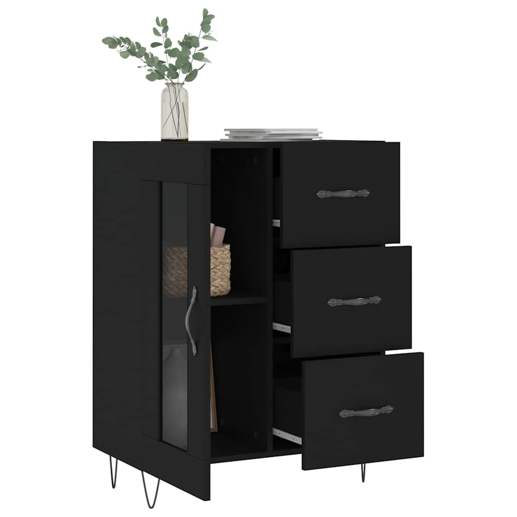Sideboard Black 69.5 x 34 x 90 cm Particleboard