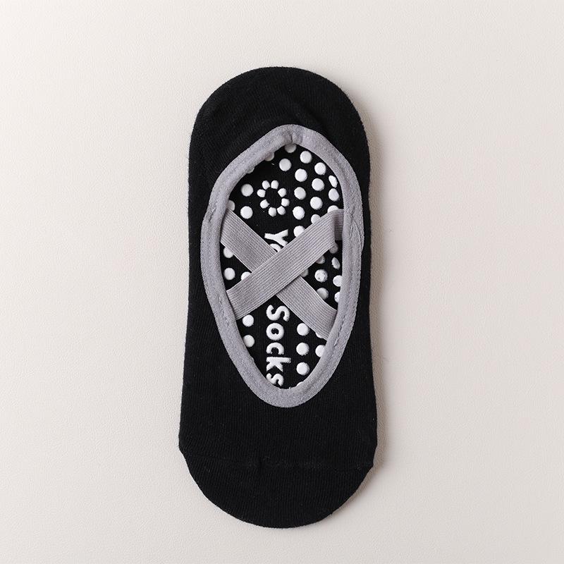 

Women s Non-Slip Yoga & Pilates Socks with Silicone Grip One Size - Anti-Slip Silicone Sole чорний