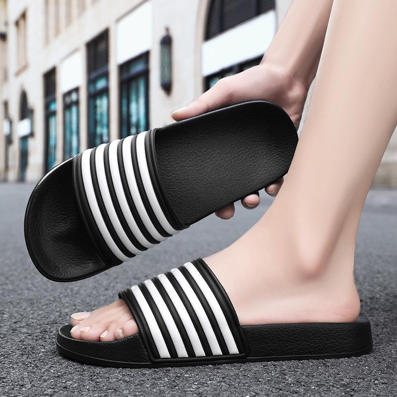 Summer one-word beach men's slippers EVA thick-soled large-size sandals women's sports wear