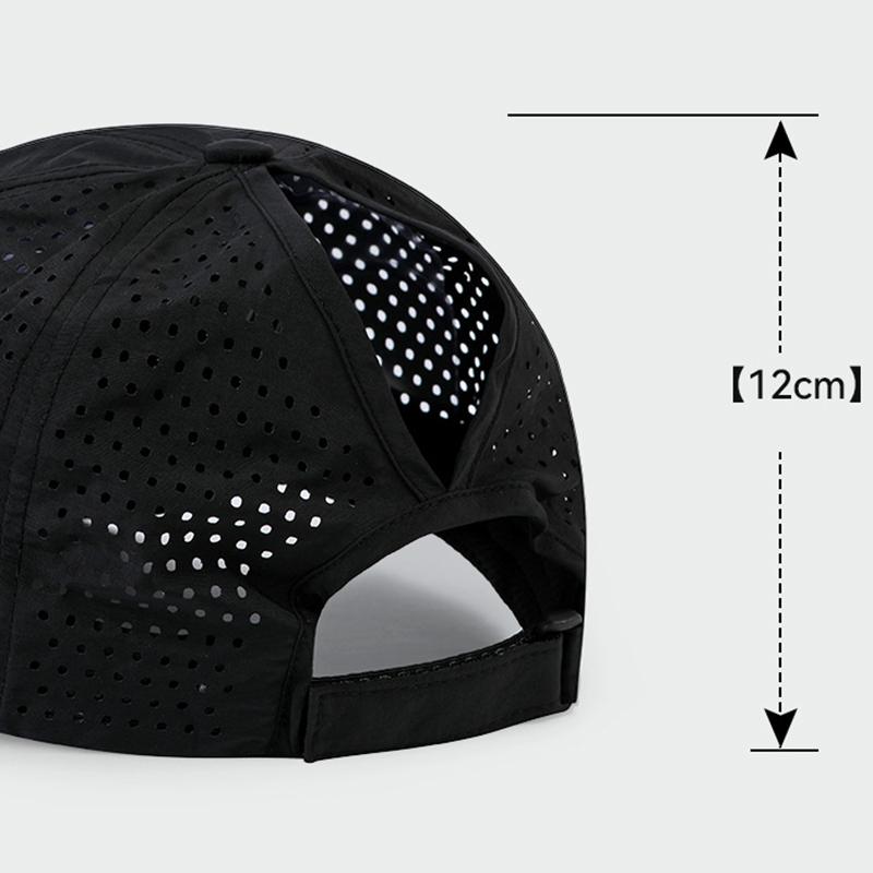 Lightweight UV Protection Baseball Cap Women Summer Quick-Dry Mesh Hat Ponytail Opening Comfy Unisex Hat