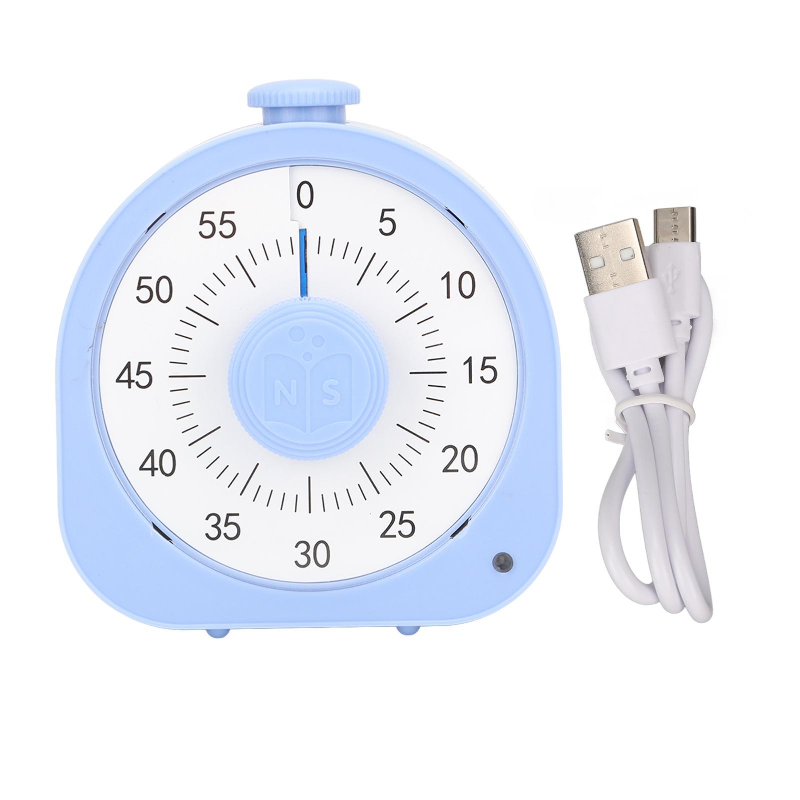 60 Minute Visual Timer for Kids Adults with Two Reminder Modes Focusing Mode Classroom Timer for Home School Work