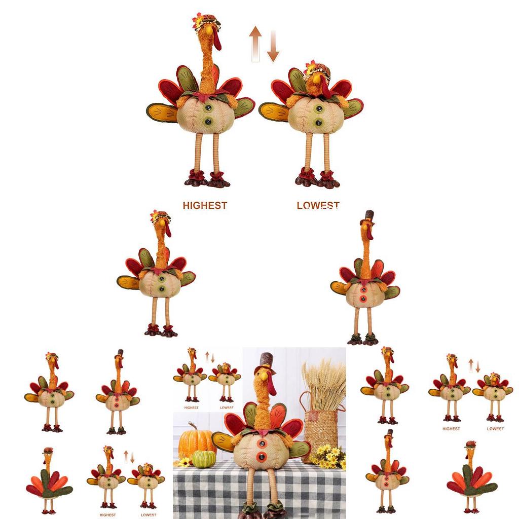 Thanksgiving Turkey Plush Decoration Doll Harvest Festival Faceless Doll