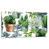 GLASS CUTTING BOARD 52x30 CACTUS