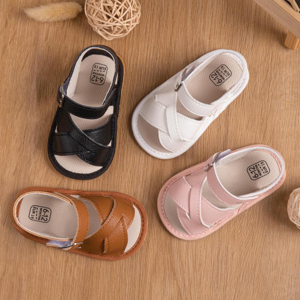 Breathable Summer Baby Sandals with Soft Rubber Soles for Toddlers