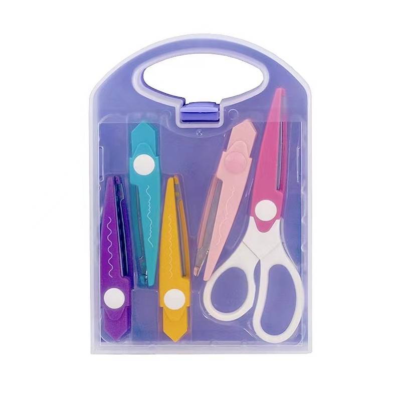 Diy Embossing Scissors Set With Abs Material For Creative Crafting And Skill Development