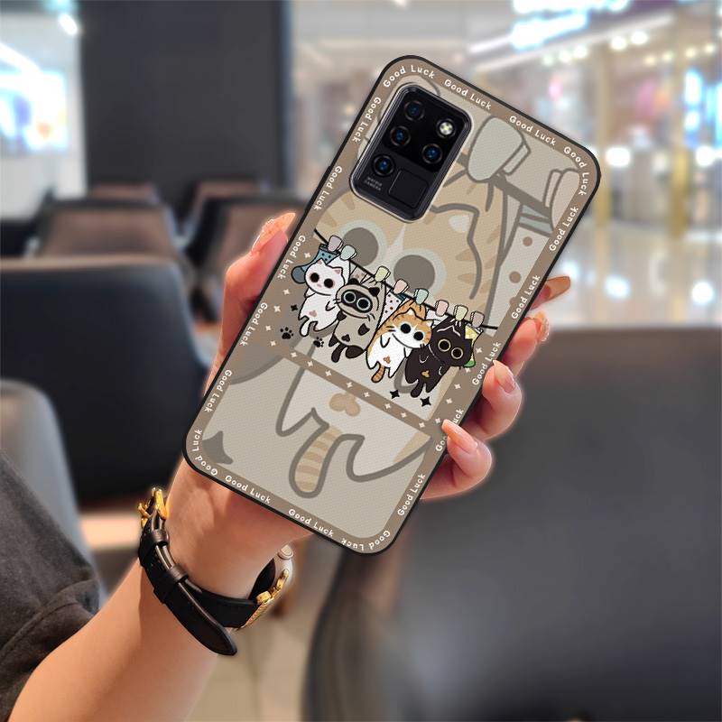 Waterproof Back Cover Phone Case For Oukitel C21 Soft Case Graffiti Cartoon Durable Shockproof TPU Phone Pouch Cute